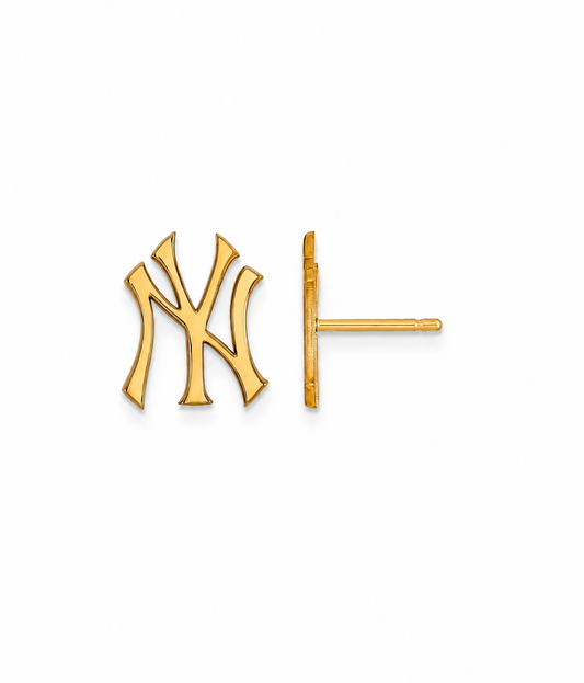 New York Earrings Stud Gold